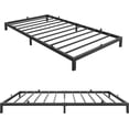 thumbnail image 1 of Ourlova 6 Inch Twin Bed Frame Twin Size Metal Platform Bed Frame with Storage Under Bed Sturdy Structure Easy Assembly No Box Spring Needed Noise Free Black, 1 of 8