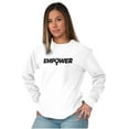 thumbnail image 3 of Female Girl Power Empowering Women Women Plus Size Long Sleeve Graphic Tee Brisco Brands 2X, 3 of 5