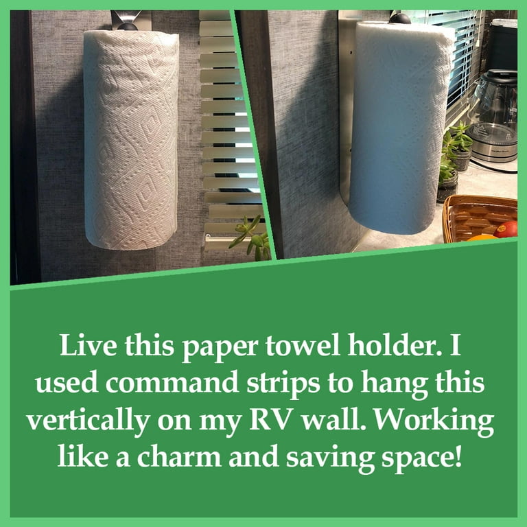 Kojem Paper Towel Holder Under Cabinet Kitchen Bathroom Stainless Steel  Wall Mount Paper Towel Holder Rack 