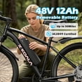 thumbnail image 3 of Electric Bike for Adults, 26" E Bike with 750W Motor, 20 MPH, 50+ Miles Electric Bicycle, UL 2849 Electric Mountain Bike, 3 of 7