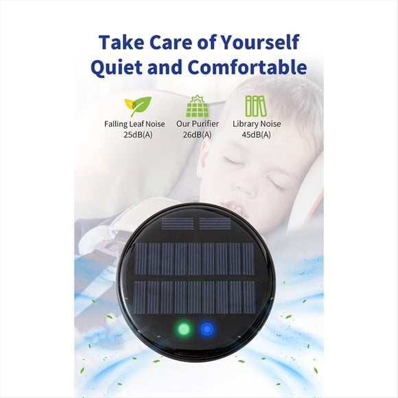 Purificador de Aire para Automóvil Que Elimina Olores, Formaldehído y Polvo, con Enchufe USB para un Uso Cómodo y Sin Necesidad de Consumibles
