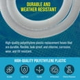 thumbnail image 4 of U.S. Pool Supply Above Ground Pool Hose Replacement 1.25" Diameter x 59" Long, 3 Pack - White Premium Pool Filter Pump Hoses Compatible with Intex 607, 637 Pumps, 330, 530, 1000GPH, 6 Metal Clamps, 4 of 7
