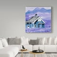 thumbnail image 3 of Trademark Fine Art 'Blue Folk Art Barn' Canvas Art by Cheryl Bartley, 3 of 3
