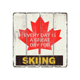 thumbnail image 1 of Great Day for Skiing Wooden Sign Wall Decor, 1 of 1