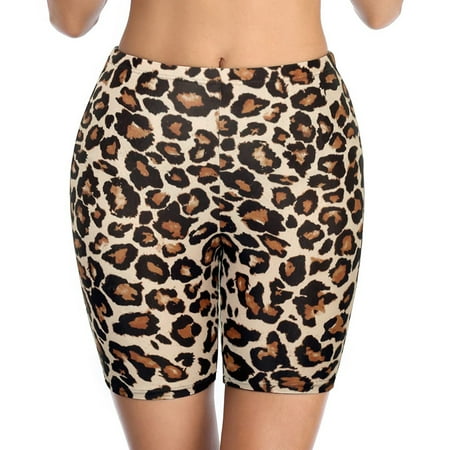 eczipvz Womens Swim Shorts Women s High Cut Swimwear White Beach Bikini Panty High Waisted Thong Bikini Bottoms Leopard Swim Bottoms Brown XXL