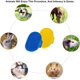 thumbnail image 4 of Cepillo de aseo para perros - Cepillo de baño para mascotas - Cepillo de baño con mango de goma ajustable - Cepillo de ducha para perros y gatos de pelo largo y corto, 4 of 5