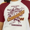 thumbnail image 6 of Women's WEAR by Erin Andrews White Washington Commanders Sleeve Stripe Distressed Raglan T-Shirt, 6 of 6