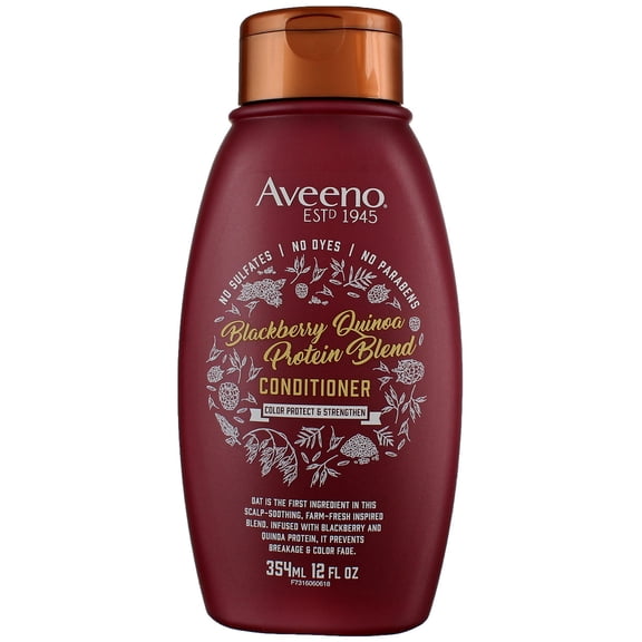 Aveeno Blackberry Quinoa Protein Blend Conditioner, 12 oz (Pack of 3)