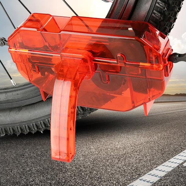 Herramienta de limpieza de cadena de bicicleta con cepillos giratorios depurador de cadena herramienta de limpieza de bicicleta