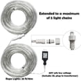 thumbnail image 4 of Outdoor LED Rope Lights 33 FT 240 LED Warm White, 4 of 5