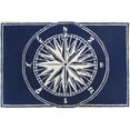 thumbnail image 1 of Liora Manne FTP23144733 Frontporch 1447-33 Compass Navy 24 x 36 In. Area Rugs, 1 of 1