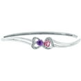 thumbnail image 2 of Personalized Family Jewelry Birthstone Women's Blaze Bracelet available in Sterling Silver, Gold over Silver, 10k and 14k Yellow and White Gold, 2 of 2