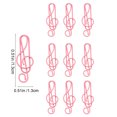 thumbnail image 3 of Ensemble de 10 Trombones Clés de Sol en Métal Colorés, Signets pour Notes de Musique, Accessoires de Papeterie pour Enseignants et Étudiants, 3 of 9