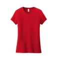 thumbnail image 3 of District Adult Female Women Electric Heather T-Shirt Classic Red 3X-Large, 3 of 4