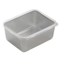 Stainless Steel Food Storage Box with Lid Large Capacity Multi-Purpose Rectangular Container Airtight Fruit Vegetable Storage Bowl for Kitchen Picnic Camping