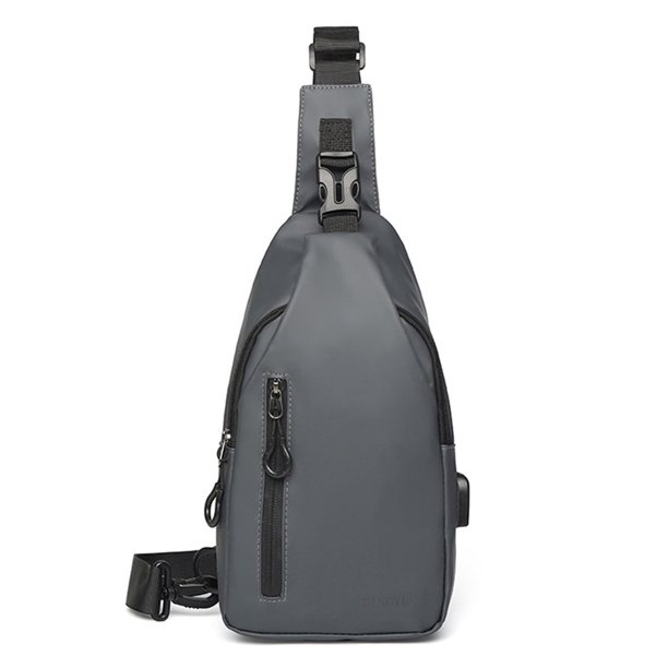 Bolsa De Hombro Bolso Cruzado Para Hombre, Bolso De Hombro Compuesto Transpirable, Viaje De Compras (Gris) Tmvgtek Para Estrenar