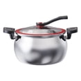 thumbnail image 1 of 304 Stainless Steel Micro Pressure Cooker with Visual Lid and Twist & Lock Handles, 1 of 8