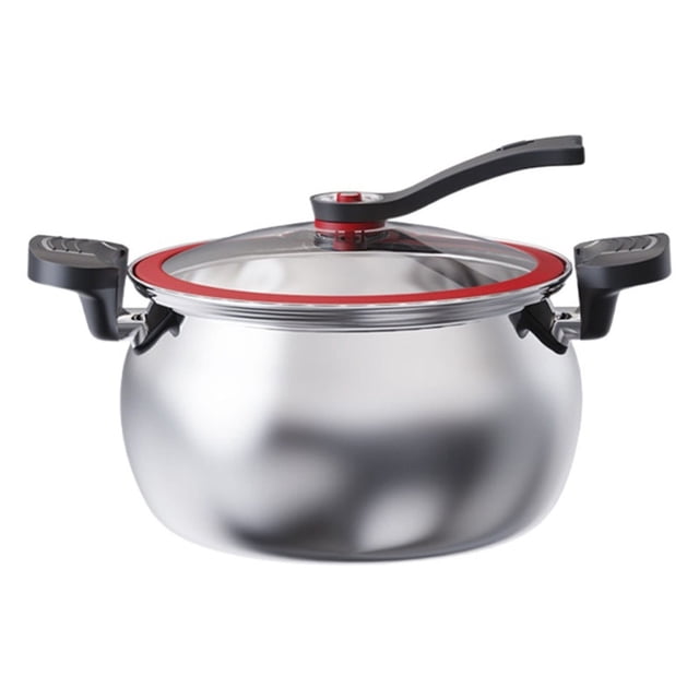 304 Stainless Steel Micro Pressure Cooker with Visual Lid and Twist & Lock Handles
