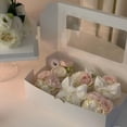 thumbnail image 4 of 20pcs 8x6x2.5inch White Cookie Boxes with Window & Stickers, Pastry Boxes for Cupcake, Treat Boxes for Bread, Donuts, Mother's Day, Christmas, Holiday Gatherings, 4 of 6