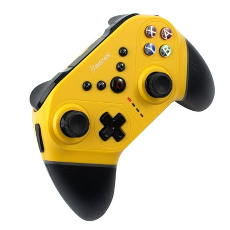 Wireless Controller for Nintendo Switch, OLED Model, Switch Lite, with Programmable Buttons, Gyro Axis, Vibration, Turbo, Yellow