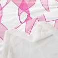 thumbnail image 4 of Erosebridal Pink Ribbon Fleece Blanket, Stripes Sherpa Throw, Girls Bow Decor, 4 of 6