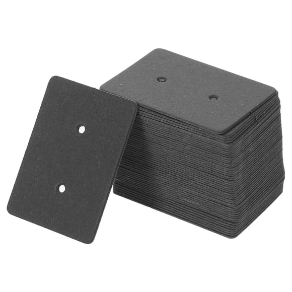 ADDHAT 300Ud Tarjetas De Papel Resistente Negras Para Empaques Y Exhibición De Aretes