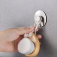 thumbnail image 4 of 3 Uds. Estante para Jabón Montado en Pared Sin Perforaciones para Baño, Soporte para Jabón con Ventosa Magnética de Acero Inoxidable, Gancho para Escurridor para Colgar en la Pared, 4 of 5