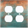 thumbnail image 3 of Metal Light Switch Plate Outlet Cover Image of Distressed Copper MET010, 3 of 13