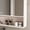 khaki, variant on 39x28 inch LED Medicine Cabinet with Mirror, Aluminium Bathroom Storage Cabinet with Defogger and Multilevel Storage, White