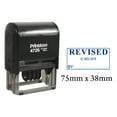 thumbnail image 1 of Printtoo Office Dater Stamp With Revised By Text & Signature Space Self Inking Rubber Stamp-Blue, 1 of 1