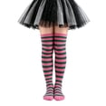 thumbnail image 2 of Huanglei Kids Over The Knee Striped Socks For Little Soft Ribbed Crew 6 To 12 (), 2 of 5