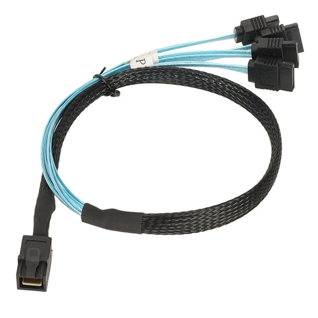 Cable Mini SASHDSATA, Cable de servidor de datos Mini SAS HD de 12 Gbps Cable Mini SASH Dto SATA Durabilidad probada en el tiempo