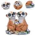 thumbnail image 5 of simhoa Garden Meerkat Family Solar Light Statue Animal Figurine Craft with Realistic Eye Movement for Garden Lawn Yard Patio Outside, 5 of 8