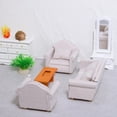thumbnail image 3 of BESTYASH 3Pcs Mini Couch Model Sofa Wood Furniture For Study Room Decorative Accessories, 3 of 7
