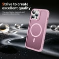 thumbnail image 3 of Dteck for iPhone 13 Pro Max Case with Magnetic, Compatible with MagSafe, Military Drop Protection Slim Translucent Matte Shockproof with Anti-Fingerprint Phone Case,Pink, 3 of 8