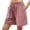 Pink-01, variant on REALiKUN Womens Cotton Sweat Shorts Casual Summer Loose Athletic Short Drawstring Waist Lounge Running Shorts with Pockets