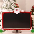 thumbnail image 5 of Funda navideña para monitor de computadora, lindo Papá Noel, muñeco de nieve, reno para muñeca, protector de pantalla elástico para pantalla de ordenador portátil, regalo de decora, 5 of 5