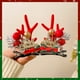 thumbnail image 2 of Pinzas de cocodrilo para el pelo de Navidad, 2 pares de pinzas de pelo de reno navideño, árbol de Navidad, cono de pino, cuernos de alce lindos cono de pino, horquilla de Navidad, cuernos de ciervo,, 2 of 5