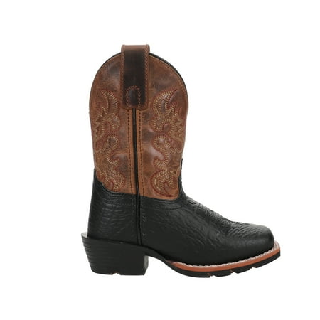 

Dan Post Boots Boys River Embroidered Square Toe Cowboy Mid Calf Boots