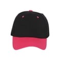thumbnail image 2 of Two-Tone  Adjustable Baseball Cap, Black Pink, 2 of 2
