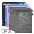 thumbnail image 2 of Bolsas organizadoras para almacenamiento de zapatos, bolsa de armario portátil de viaje no tejida, bolsa colgante transparente para ropa de bolsillo impermeable, 10/5 Uds., 2 of 4