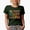 Military Green, variant on No Talkie Before Coffee, Office Co-Worker Humor Quote, Groovy Retro Wavy Text Merch Gift, Black T-Shirt, Medium