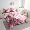 thumbnail image 3 of Erosebridal Ensemble de Literie Initiale m Format Simple, Literie Fleur de Rose Format Simple, Ensemble de Lit Réversible Robe de Princesse à Paillettes, Déco de Chambre Ultra Douce, 7 Pcs, 3 of 6