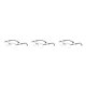 thumbnail image 3 of Qarigey Gafas de lectura de medio marco de metal unisex Lentes de plástico Gafas ligeras para negocios Diario Plata Type1 NO1, 3 of 6