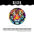 thumbnail image 2 of 10 Inch Wall Clock Battery Operated Silent Clock Decorative for Office, Kitchen, Outdoor, Living Room，Colorful Tiger Head Beautiful Art, 2 of 4
