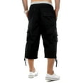 thumbnail image 3 of Franhais Men's Cargo Shorts Solid Color Relaxed Fit Shorts Outdoor Multi-Pocket Work Casual Shorts, 3 of 3