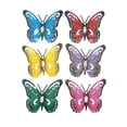 thumbnail image 4 of Decoración de pared con mariposas de metal. Elegante obra de arte de hierro para balcón, baño o dormitorio. 6 piezas, 4 of 9