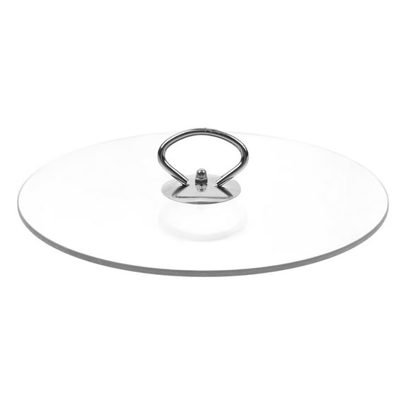 Qumonin 27cm Glass Universal Pot Lid Cover Microwave Plate Glass Cover Splatter Guard Lid Cooking Pot Glass Lid Replacement Clear Round