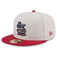 thumbnail image 3 of Men's New Era  Khaki/Red St. Louis Cardinals 2024 Fourth of July 59FIFTY Fitted Hat, 3 of 6