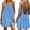 c01Blue, variant on Backless Cami Dress for Women Fashion Open Back House Lounge Loose Dresses Spaghetti Strap Summer Beach Flowy Sundress Gray S